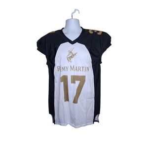 Remy Martin Cognac 1738 Football Jersey Team Cut Mens Size M Black White